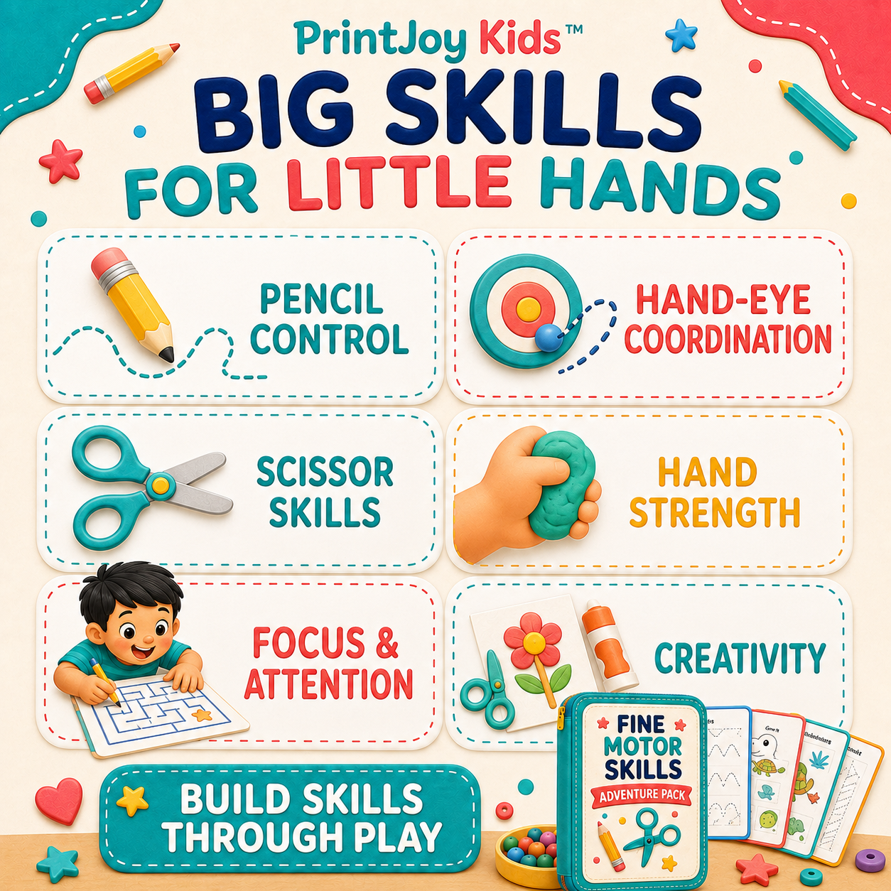 PrintJoy Kids™ Fine Motor Skills Adventure Pack