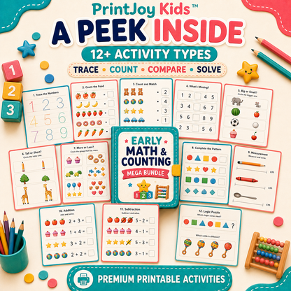 PrintJoy Kids™ Early Math & Counting Bundle