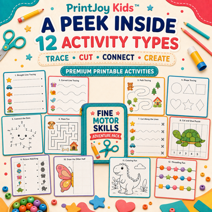 PrintJoy Kids™ Fine Motor Skills Adventure Pack