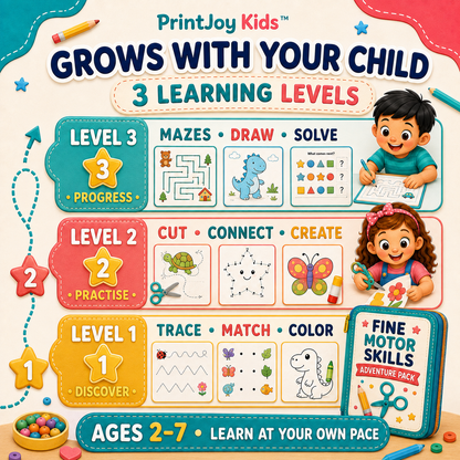 PrintJoy Kids™ Fine Motor Skills Adventure Pack