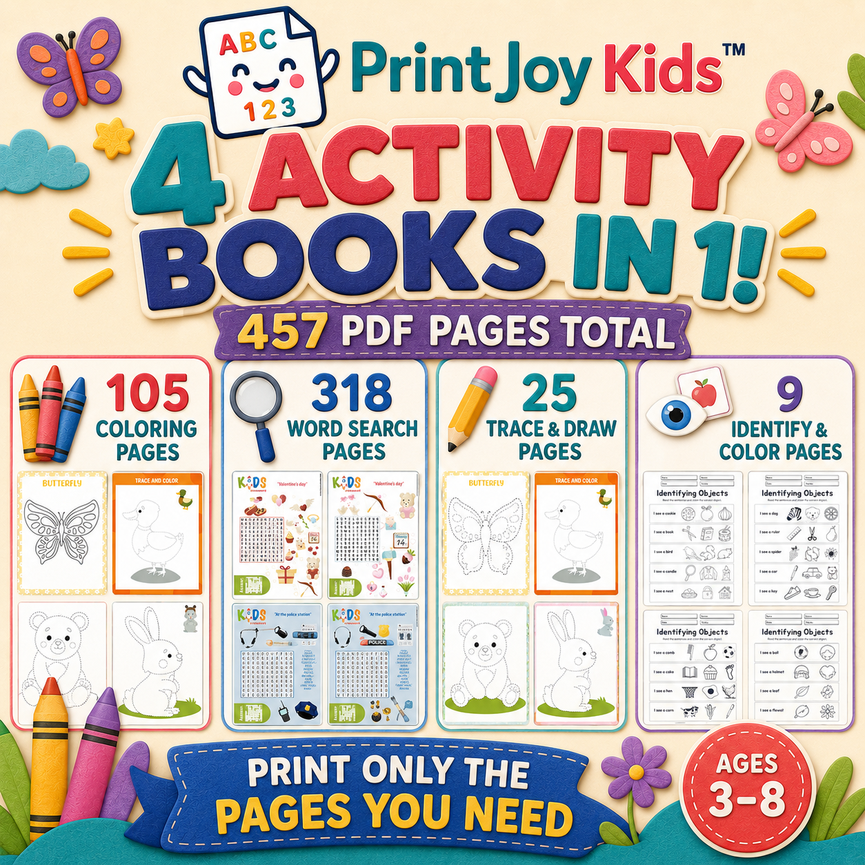 PrintJoy Kids™ Creative Activity Mega Pack