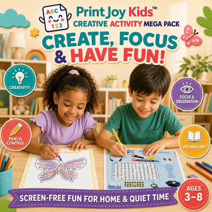 PrintJoy Kids™ Creative Activity Mega Pack