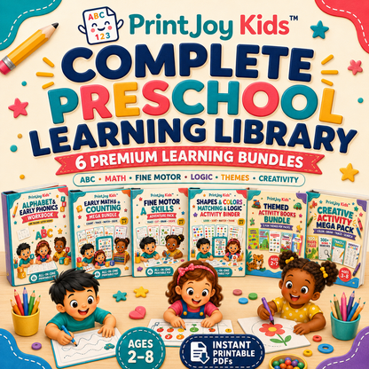 PrintJoy Kids™ Complete Preschool Learning Library