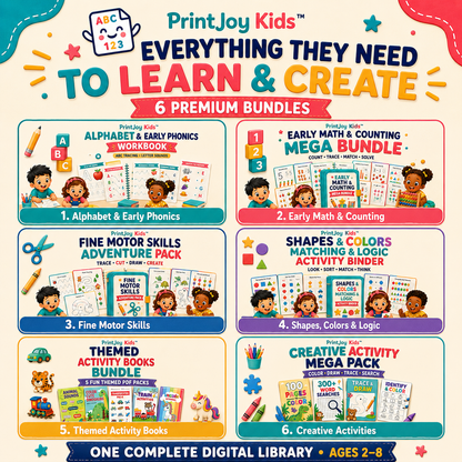PrintJoy Kids™ Complete Preschool Learning Library
