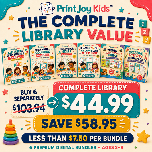 PrintJoy Kids™ Complete Preschool Learning Library