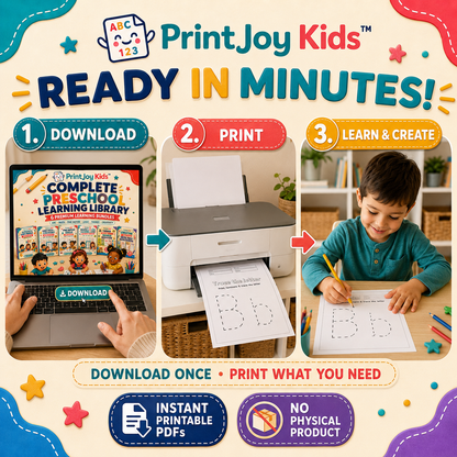 PrintJoy Kids™ Complete Preschool Learning Library